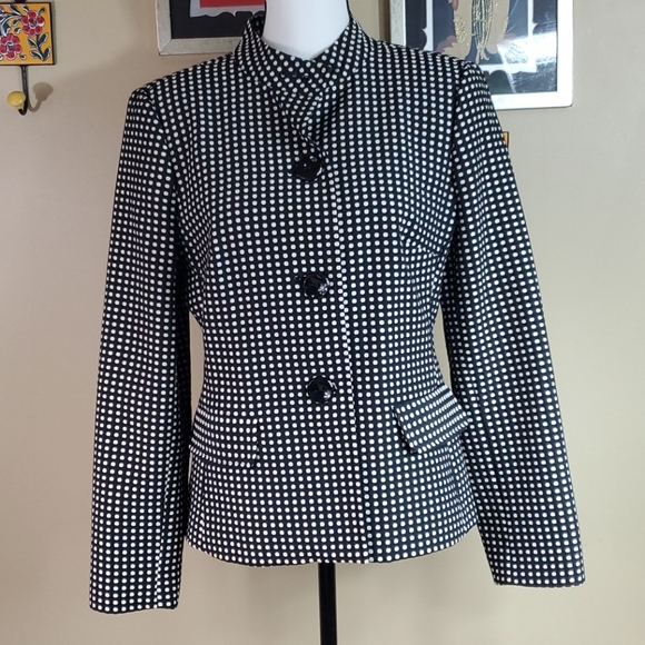 Bob Mackie Jackets & Blazers - Bob Mackie Studio black polka dot jacket